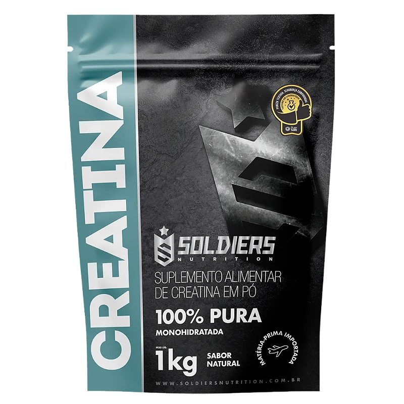 Creatina Monohidratada 500g Soldiers Nutrition 100% Pura